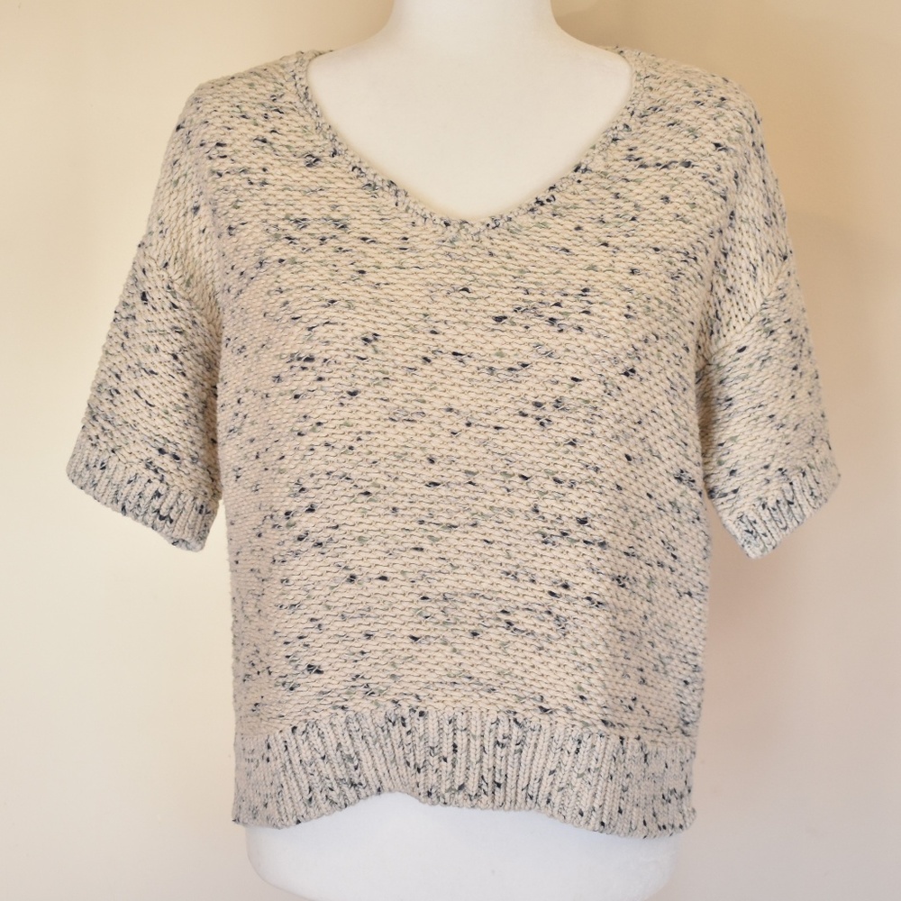 Ann Taylor LOFT Short Sleeve Sweater Knit Top